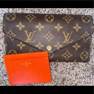 Authentic LV wallet with coin purse.